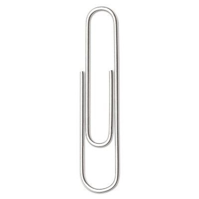 School Smart Smooth Paper Clips, Jumbo, 2 Inches, Steel, 10 Packs