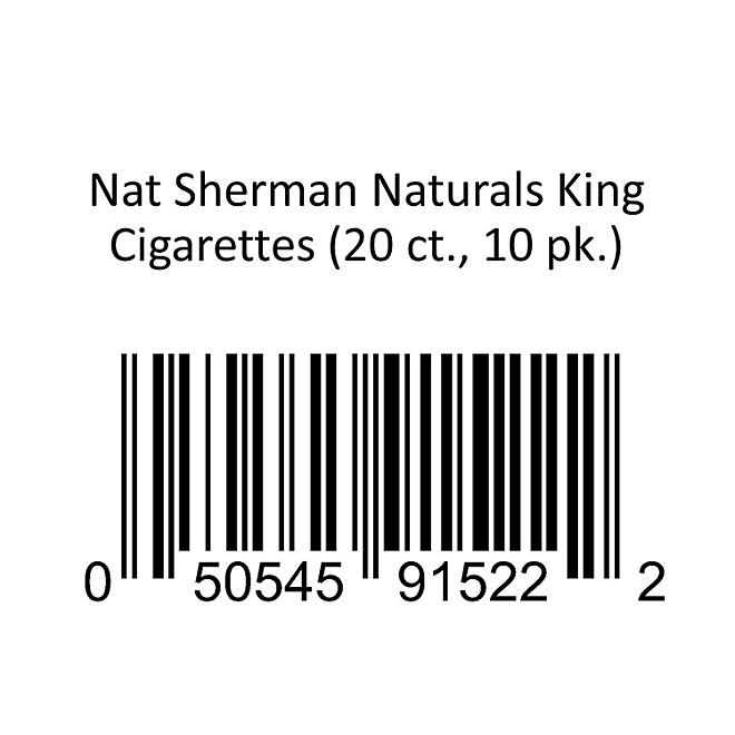 Nat Sherman Naturals King Cigarettes (20 ct., 10 pk.)