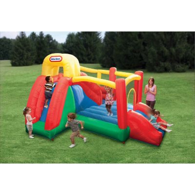 Little tikes hot sale double slide bouncer