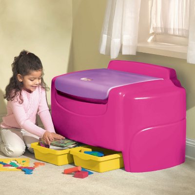 Bright Pink Sort 'N Store Toy Chest - Sam'S Club