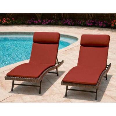 Heritage 2 Pack Chaise Cushion with Premium Sunbrella Fabric