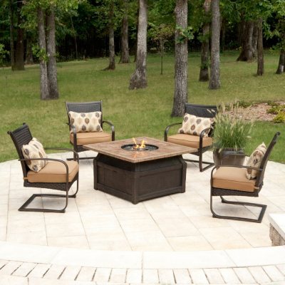 Sam's club fire pit patio set hot sale