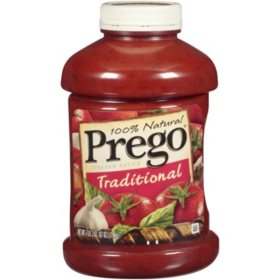 Prego Italian Tomato Pasta Sauce Flavored With Meat, 67 OZ Jar (Case of 6)