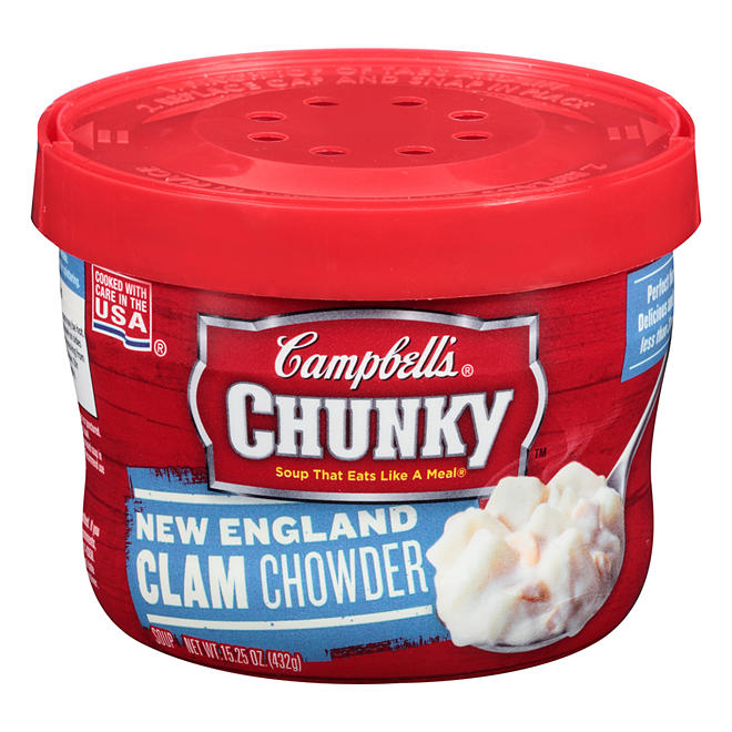 Campbell's Chunky New England Clam Chowder (15.25 oz., 8 ct.)