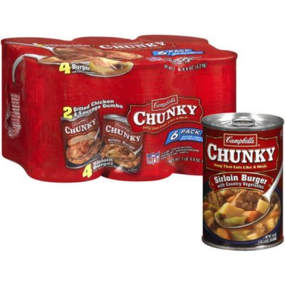  Campbell's CHICKEN GUMBO SOUP, 6 Pack! 10.5 oz Cans