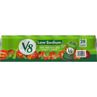 V8 Original Low Sodium Vegetable Juice 11.5oz / 28pk Sam's Club