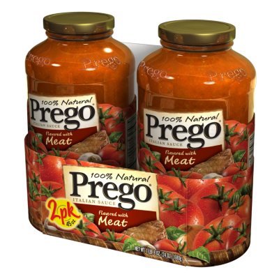 Prego Pasta Sauce, Flavored with Meat, 67 oz