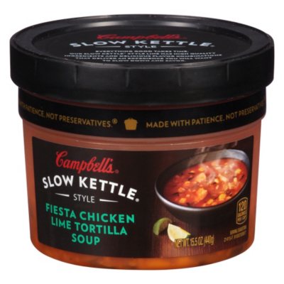 Campbell s Slow Kettle Style Fiesta Chicken Lime Tortilla Soup 15.5 oz. 8 ct. Sam s Club