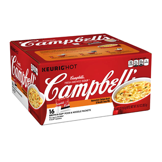 Campbell's Chicken Broth and Noodle Soup KCup (.67 oz, 16 ct.)