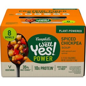 Campbell's WELL YES! Spicy Chickpea Soup Bowl (11oz., 8pk.)