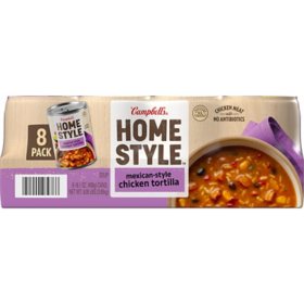 Campbell's Homestyle Mexican Style Chicken Tortilla Soup 16 oz, 8 pk.
