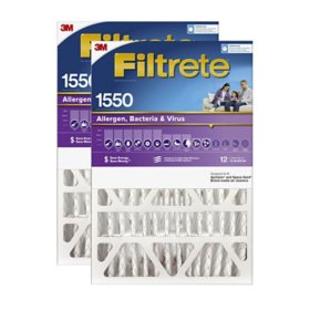 Filtrete Allergen Reduction Filter for 4" Housings, 1500 MPR, MERV 12, 2 Pack