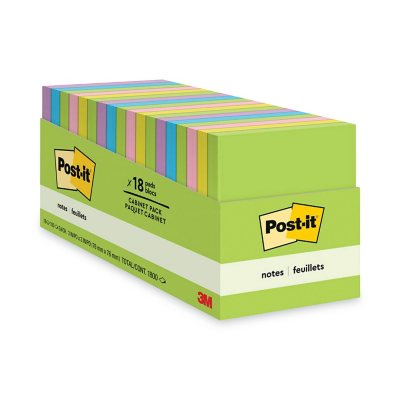 Sticky Notes 3x3 Self-Stick Notes Pads with 6 Bright Colors, Easy to Post  for Office, Shool, Home, 6 Pads/Pack, 100 Sheets/Pad(Standard)