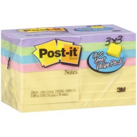Post-it® Notes - 18/100 ct.