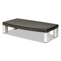 3M - Extra-Wide Adjustable Monitor Stand -  Black