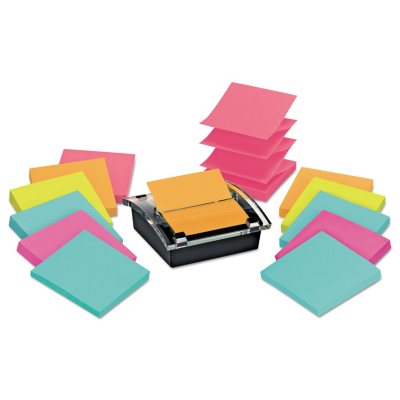 Post-it Pop-up Note Dispenser/Value Pack 4 x 4 Self-Stick Notes