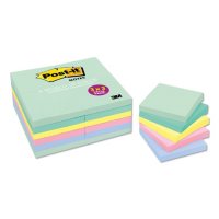Post-it Notes Original Pads, 3 x 3, 100 Sheet Pads, 24 Pads, 2,400 Total Sheets, Marseille Collection