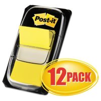 Post-it Marking Flags in Dispensers, 50 Flag Dispenser, 12 Dispensers, Select Color
