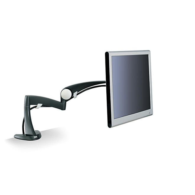 3M - Desk-Mount Arm for Monitor, 18 x 14 x 5 -  Black