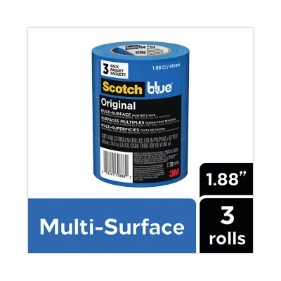 3M - Masking Tape: 2″ Wide, 60 yd Long, 5.7 mil Thick, Blue