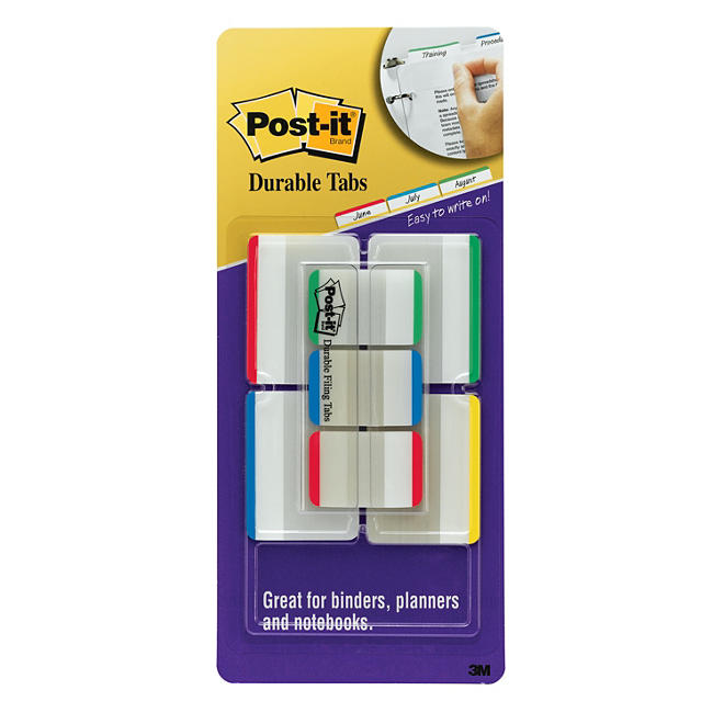 Post-it Tabs Variety Pack, Assorted Colors, 114 ct.