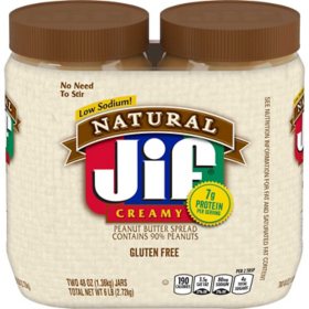 Jif to Go Snack-Size Tubs - Creamy Peanut Butter - 36ct Display Box