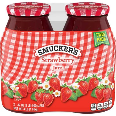 Smucker's Strawberry Jam (64 oz., 2 pk.) - Sam's Club