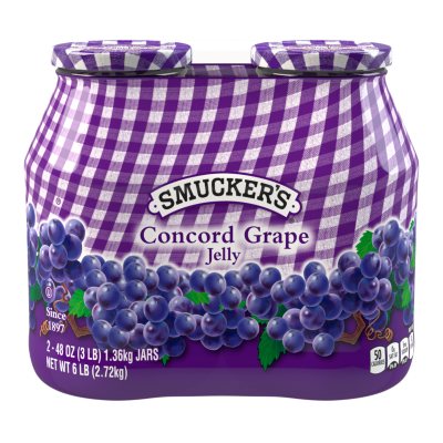 Smuckers Concord Grape Jelly (48 oz. jar, 2 pk.) - Sam's Club