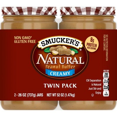 Smucker's Natural Stir Creamy Peanut Butter - 26oz : Target