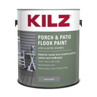 KILZ Porch & Patio Floor Paint, Low-Lustre Enamel, Slate Gray, 1 Gallon