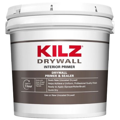 KILZ Drywall Primer & Sealer; Flat White, 3.5 Gallon Sam's Club