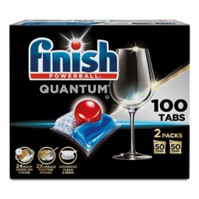 Finish Quantum Powerball Dishwasher Detergent Tablets 100 ct.