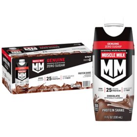 Muscle Milk 25g Genuine Protein Shake, Chocolate, 11 fl. oz., 18 pk.