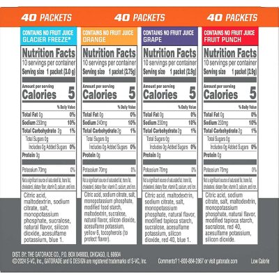 Gatorade G Zero Powder Variety Pack (40 ct.) - Sam's Club