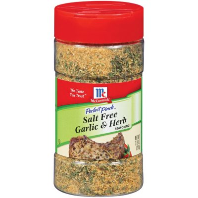 Salt Free Spices - McCormicks Perfect Pinch Salt Free Garlic and Herb -  Hacking Salt