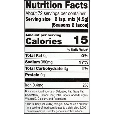  McCormick Gluten Free Taco Seasoning Mix, 1.25 oz (Pack of 12)  : Everything Else