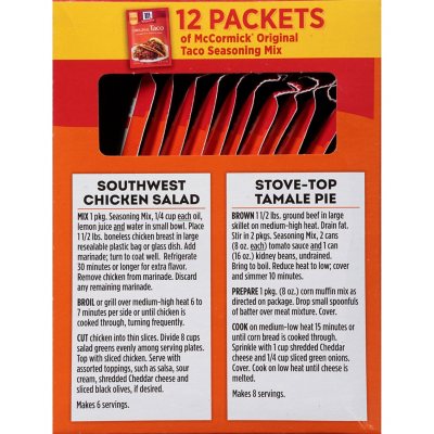 McCormick® Reduced Sodium Taco Seasoning Mix, 1 oz - Fry's Food Stores