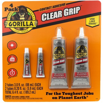 Gorilla 3 oz. Clear Grip Tube (5-Pack)