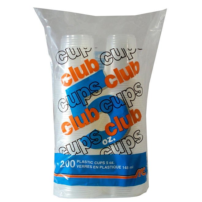 Club Cups Clear Plastic Cups (200 ct./5 oz.) 