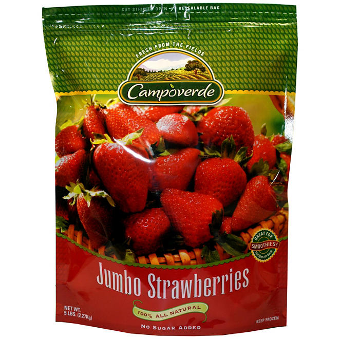 Campoverde Jumbo Strawberries, Frozen (5 lbs.)