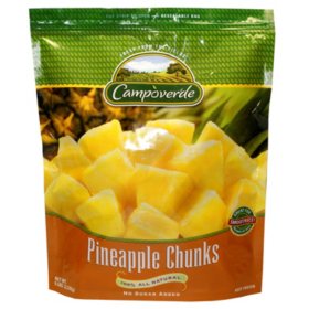 Campoverde Pineapple Chunks, Frozen 5 lbs.