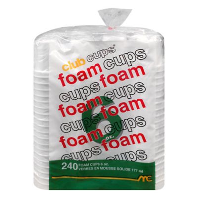 Club Cups 6 oz. Foam Cups (240 ct.) - Sam's Club