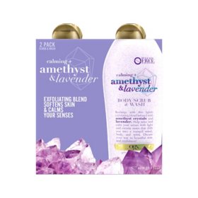 OGX Calming Amethyst & Lavender Body Wash (19.5 fl. oz., 2 pk.)