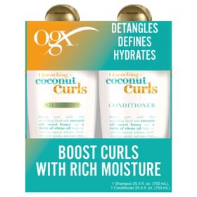 OGX Quenching + Coconut Curls Shampoo & Conditioner (25.4 fl. oz., 2 pk.)