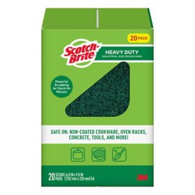 Scotch-Brite Heavy Duty Industrial Sized Scour Pads 20ct.