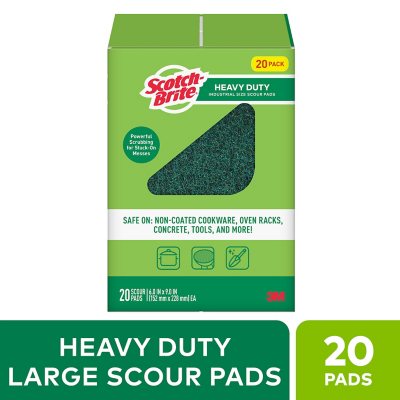 Scotch-Brite Heavy Duty Scrub Sponges, 9 Scrubbing Sponges 