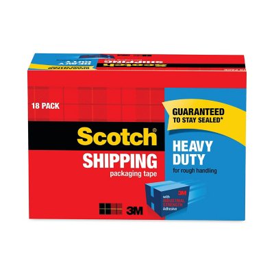 Scotch Heavy Duty Shipping Packing Tape, Clear, 1.88 in. x 54.6 yd