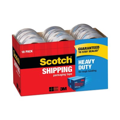 Scotch Heavy Duty Shipping Packaging Tape with Refillable Dispensers, 3 Core, 1