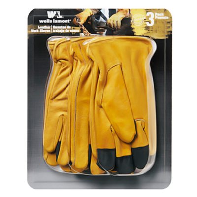 Wells Lamont Premium Leather Work Gloves, Large (1209L)