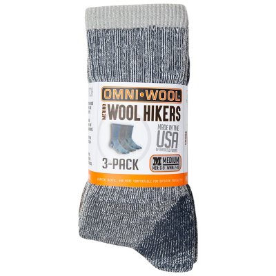 Omniwool Merino Wool Medium Hiker 3PK Socks - Sam's Club